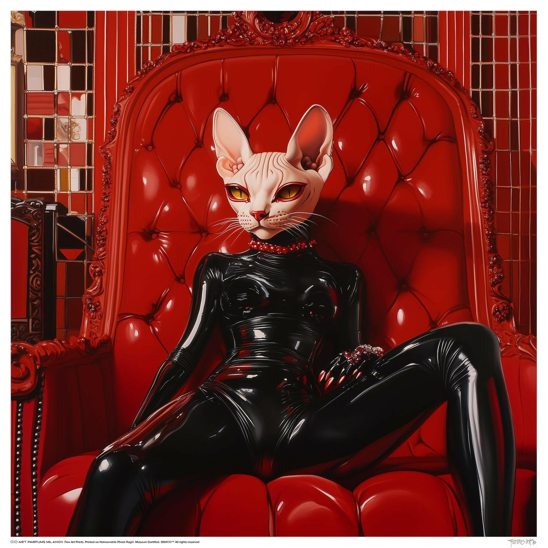 Feline Rouge #1 - Art & Parfums - Fine Art.