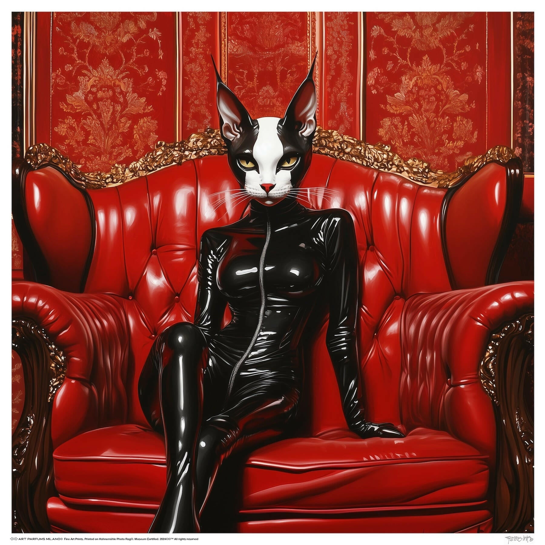 Feline Rouge #2 - Art & Parfums - Fine Art.