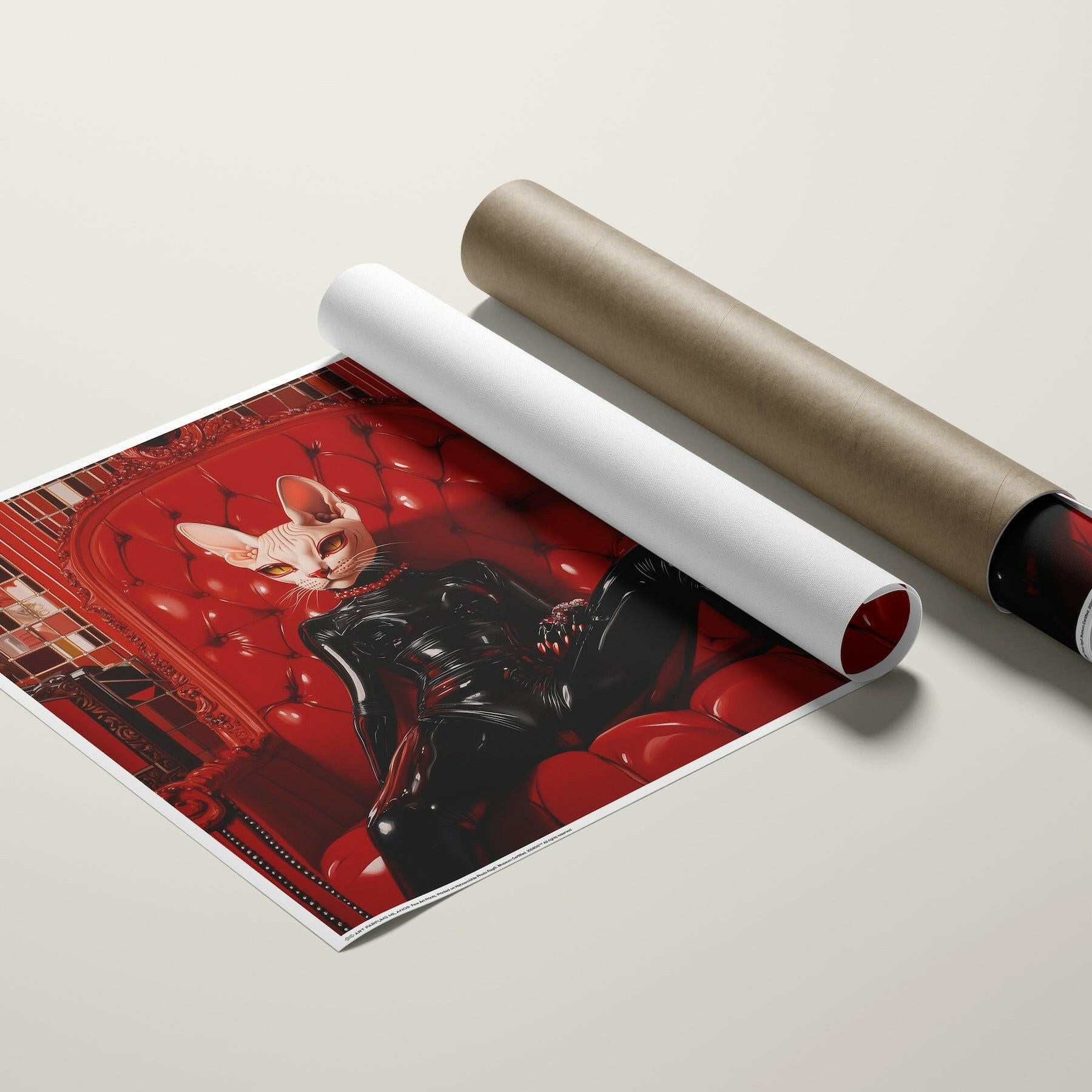 Feline Rouge #1 - Art & Parfums - Fine Art.